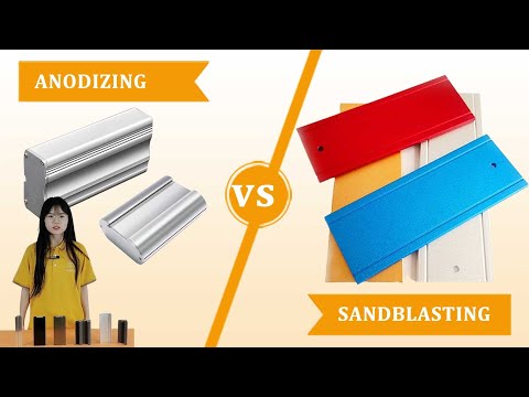Part of a video titled Anodizing VS Sandblasting Aluminum#wellste - YouTube
