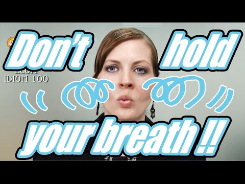 Englisch Redewendung 59/100: Don't hold your breath.