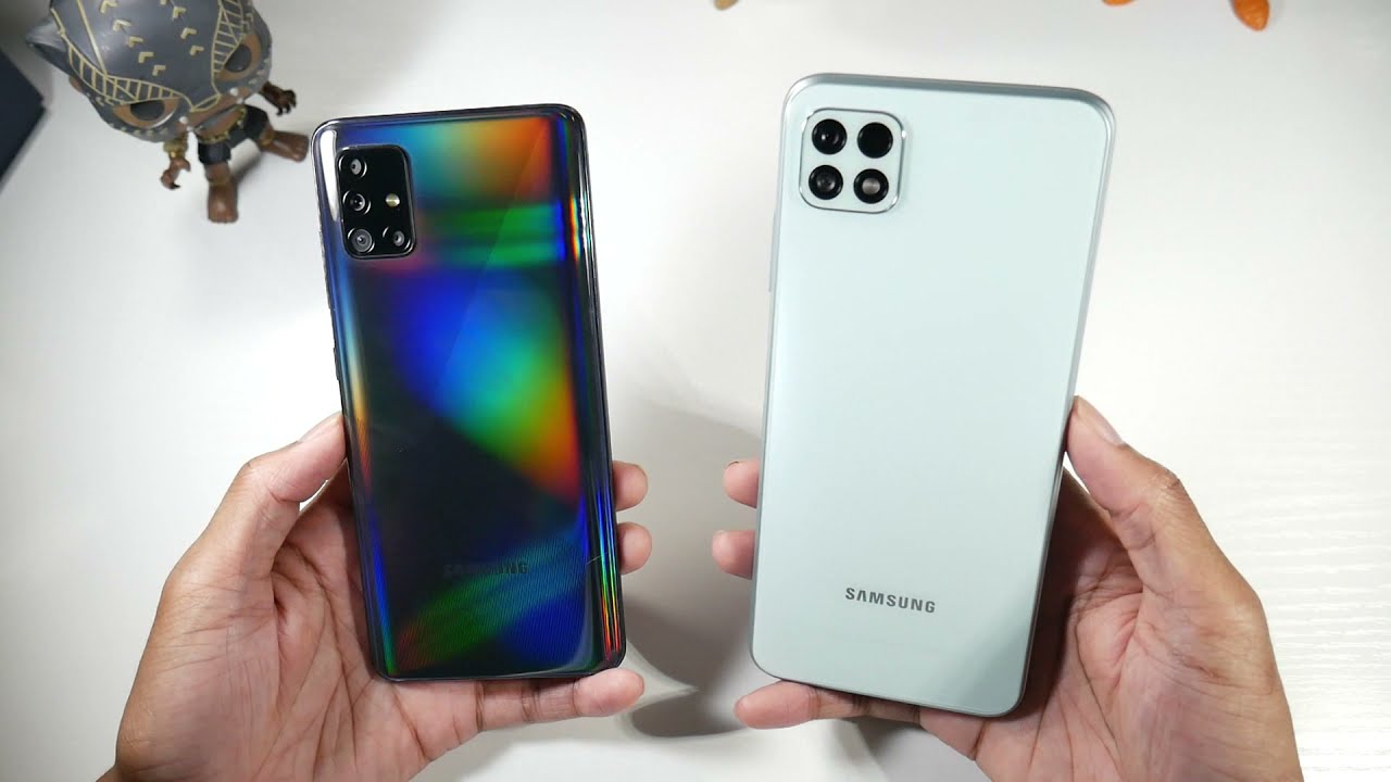 Samsung Galaxy A51 VS Samsung Galaxy A22 5G In 2021! Comparison Speed Test, Speakers & PUBG Graphics