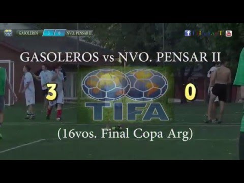 3 GASOLEROS vs NVO  PENSAR II 0 - 16vos  Final Copa Arg - 14/02/2016
