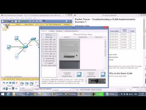 CCNA2 3.2.4.7 Packet Tracer Troubleshooting a VLAN Implementation Scenario 1