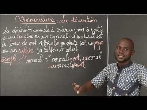 Cours - 4e - Français - Vocabulaire : La dérivation 1/2