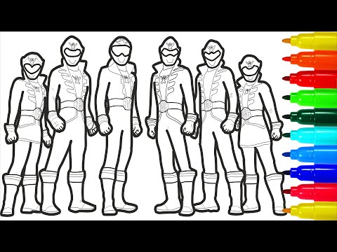 Power Rangers Super Megaforce Coloring pages