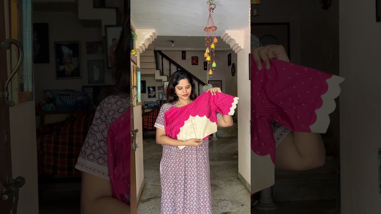 PATTERN BLOUSE idea✨#renukakumaravel #mommy #saree #styling