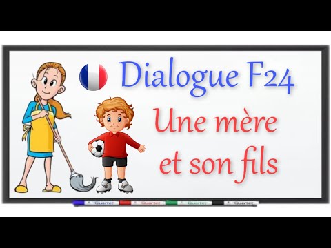 parler le français facilement : Une mère et son fils