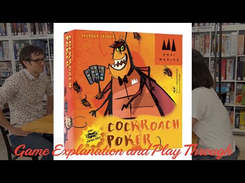 Cockroach Poker.  Rules, set-up and play through.