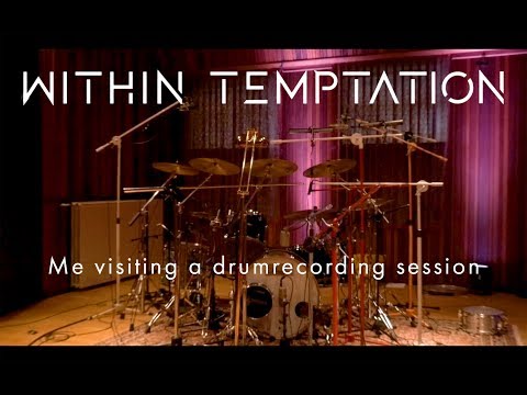 Me visiting the drum recordings for 'Resist' in January 2018