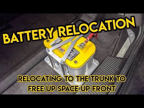 Battery Relocation To The Trunk On A C6 Or XLR, Making Room In The Engine Bay!