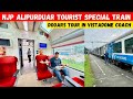NJP To Alipurduar Dooars Tourist Special Train Vistadome Coach Journey In Monsoon Dooars Tour