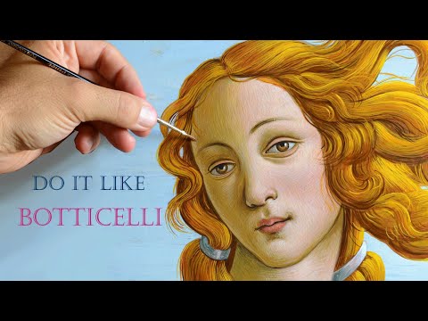 How to paint Botticelli's Venus. Renaissance Painting Portraits Tutorial