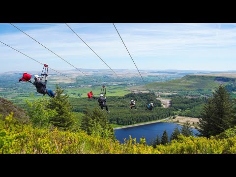The World's Fastest Seated Zip Line | ZipWorld South Wales