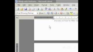 Microsoft Office Word 2003 Move or copy a footnote or endnote