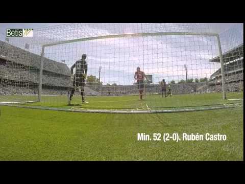 Goles de Rubén Castro y Jorge Molina con la GoPro