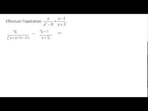 Division de fractions algébriques