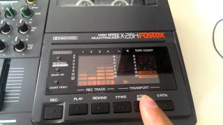 Video thumbnail for Fostex X-28H multi tracker filmed with the HTC One by TrueFuSchnicken