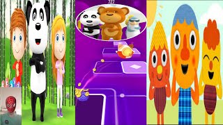 Aram Sam Sam & Noodle and Pals If You're Happy Tiles Hop MK Puzzle