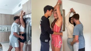 Pinning girlfriend against the wall