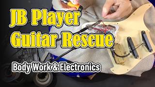 JB Player Guitar Rescue | Body Work & Electronics - "The Nightcrawler"