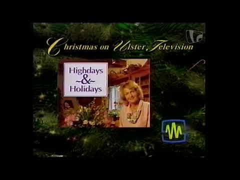 Ulster TV continuity including programme promotion for Green Pages (December 1991) (Keith Burnside)