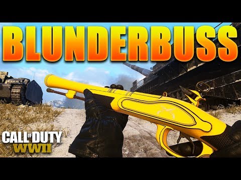 the *NEW* BLUNDERBUSS is CRAZY IN COD: WW2! (NEW COD WW2 BLUNDERBUSS SHOTGUN)