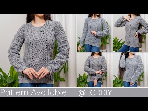 , title : 'How to Crochet: Alpine Stitch Sweater | Pattern & Tutorial DIY'