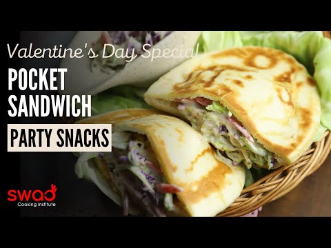 Pocket Sandwich | Party Recipe | Sandwiches | Snacks | Tasty Breakfast | Pita Bread | swadcooking