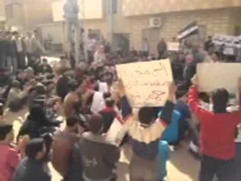 مظاهرة في مدينة البوكمال في ريف دير الزور في جمعة " النفير العام"