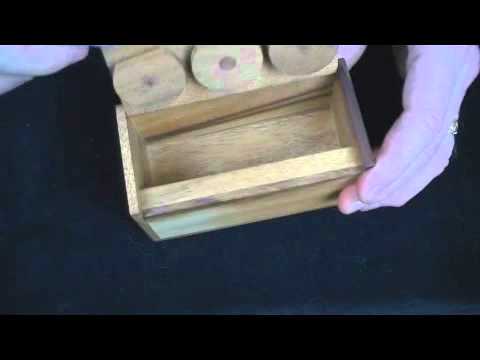 3 wheel combination Secret Lock Puzzle Box.wmv