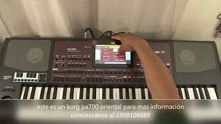 Video thumbnail for KORG PA 700 ORIENTAL Para Domingo Gomez De Alabama by Juan m y sus teclas