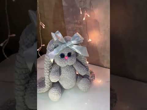 Зайка «Gray basic” ручная вязка