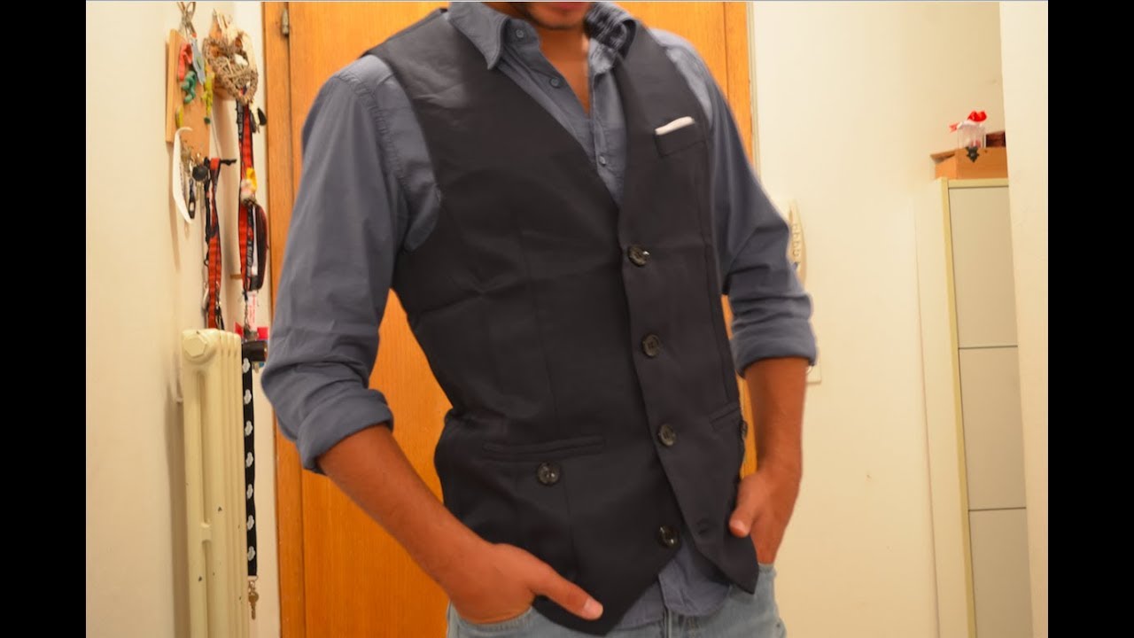 YCHENG Gilet da Uomo Blu