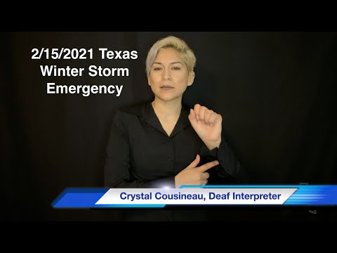 2/15/2021Texas Ice Storm State of Emergency in ASL by Crystal Cousineau and All Hands On