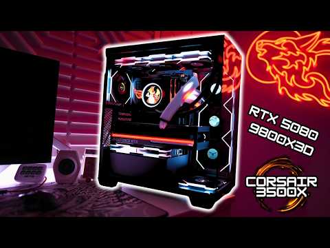 Corsair 3500X Black Gaming PC - Step-by-Step Guide on How To Build - 9800X3D + ROG Astral 5080