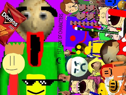 Baldi's COOLEST MOD EVER! / Baldi's Basics Fanon And BWFGR Characters Chaos 2.5 Gameplay