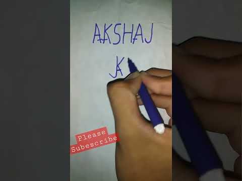 Akshaj name logo design #logodesign#logo#name#akshaj#viral