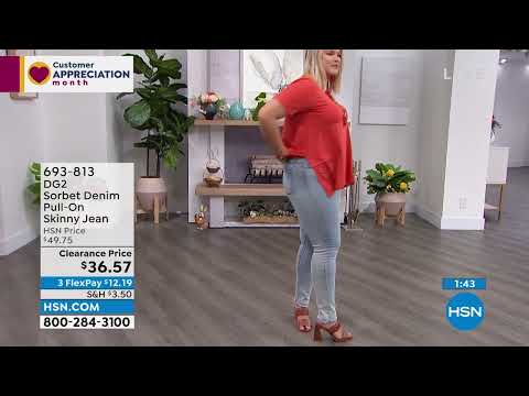 DG2 by Diane Gilman Sorbet Denim PullOn Skinny Jean