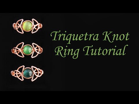Celtic Triquetra Knot Ring Tutorial - Easy Beginner Wire Wrapping - Irish St. Patrick's Day Jewelry