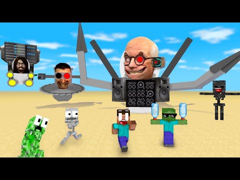 Minecraft Mobs : TOILET SEASON 1 ALL EPISODE - Minecraft Animation