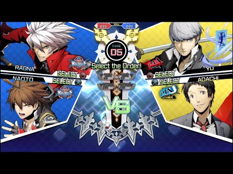 BLAZBLUE CROSS TAG BATTLE (Online Match) Ragna/Naoto K. vs Yu/Adachi