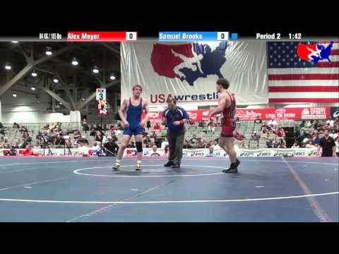 Alex Meyer vs. Samuel Brooks at 2013 Junior Nationals - FILA - FS