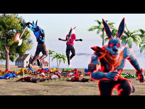 Justice for Bunny Last Part💙Free Fire 3D Montage❤️3d Animation Free Fire Raistar vs Samurai Part 10