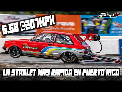 La Atrevida se convierte en la Starlet Mas Rápida de Puerto Rico 6.58 @207mph Salinas Speedway