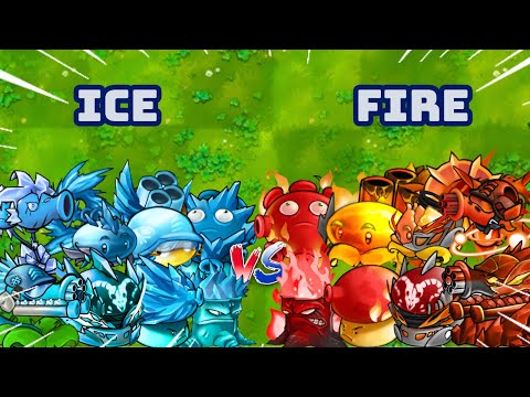 PvZ1 Fusion 3.1 Challenges!!! Team ICE Vs Team FIRE | Who Will Win???