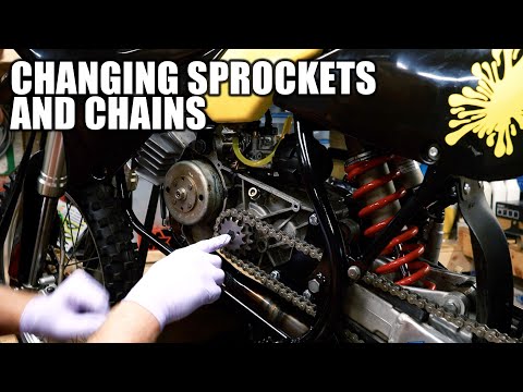 Changing Sprockets and Chain Length Derbi Suzuki Dirt Moped