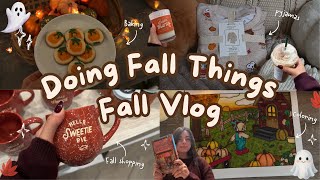 Download lagu Fall Vlog 🍂🎃🧸   FALL NIGHT ROUTINE, pumpkin spice latte, cozy fall haul, book shopping, baking,  🧺🧶🪵 mp3