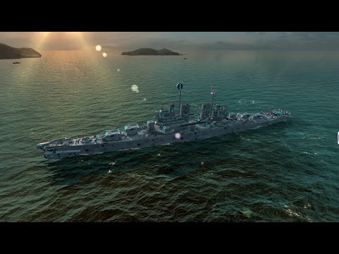 Buffalo Tier 10 🇺🇸 premium cruiser gameplay - World of Warships Blitz