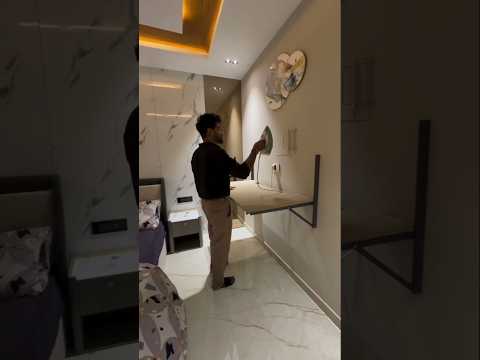 Foldable Iron Table Design Idea, amazing woodwork #shorts #woodworking #furniture #design