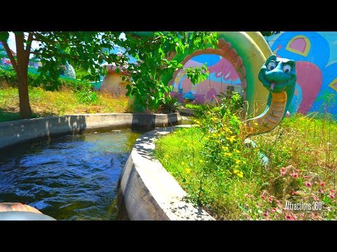 [4K] Creepy Log Ride in China: Semi-Abandoned Amusement Park - Beijing Shijingshan Amusement Park