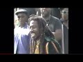 Bunny Wailer sang until they started dismantling the stage
