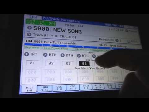 Korg KROME - Explicação das funções do modo SEQ.